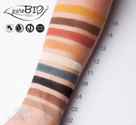 Purobio-swatches-ombretti-opachi