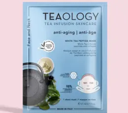 8050148500902 White Tea Peptide Maschera Antietà per Viso e Coll TEAOLOGY